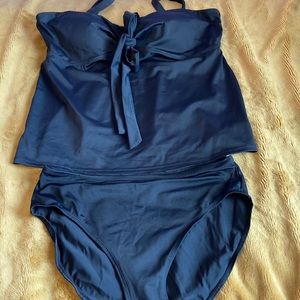 Jessica London & Fashion Bug 2 piece black tankini